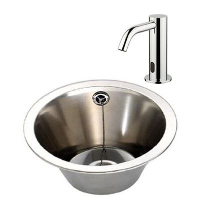 Stainless Steel Inset Wash Bowl With Sensor Taps Stainless Steel Inset Wash Bowl With Sensor Taps