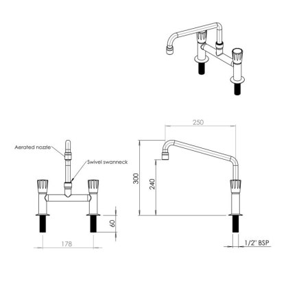 H Pattern Laboratory Tap