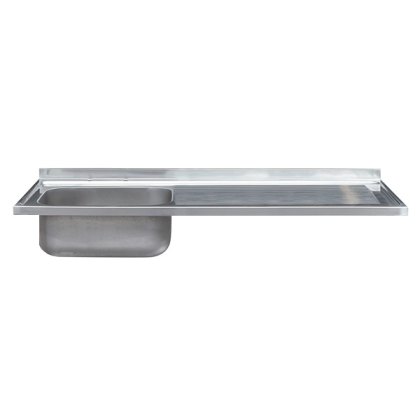 1200mm & 1500mm Single Bowl Single Drainer Catering Sink Top 650mm Projection 1200mm & 1500mm Single Bowl Single Drainer Catering Sink Top 650mm Projection