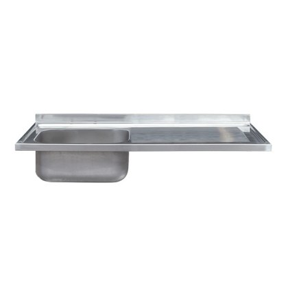 1200mm Single Bowl Single Drainer Catering Sink Top 600mm Projection 1200mm Single Bowl Single Drainer Catering Sink Top 600mm Projection