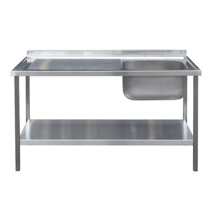 1200mm Catering Sink Bowl with Drainer on Frame 600mm Projection 1200mm Catering Sink Bowl with Drainer on Frame 600mm Projection