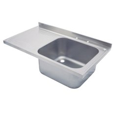1000mm Single Bowl Single Drainer Catering Sink Top 600mm Projection 1000mm Single Bowl Single Drainer Catering Sink Top 600mm Projection
