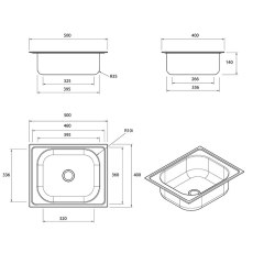 Stainless Steel Inset Wash Basin Stainless Steel Inset Wash Basin
