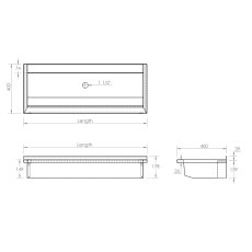 Sit On Stainless Steel Wash Trough Sit On Stainless Steel Wash Trough