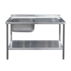 1000mm Catering Sink Bowl with Drainer on Frame 600mm Projection 1000mm Catering Sink Bowl with Drainer on Frame 600mm Projection