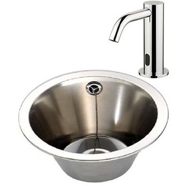 Stainless Steel Inset Wash Bowl With Sensor Tap Stainless Steel Inset Wash Bowl With Sensor Tap