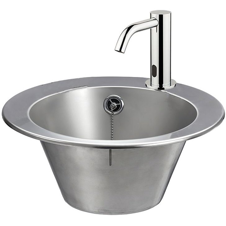 Stainless Steel Inset Wash Basin With Sensor Tap Stainless Steel Inset Wash Basin With Sensor Tap