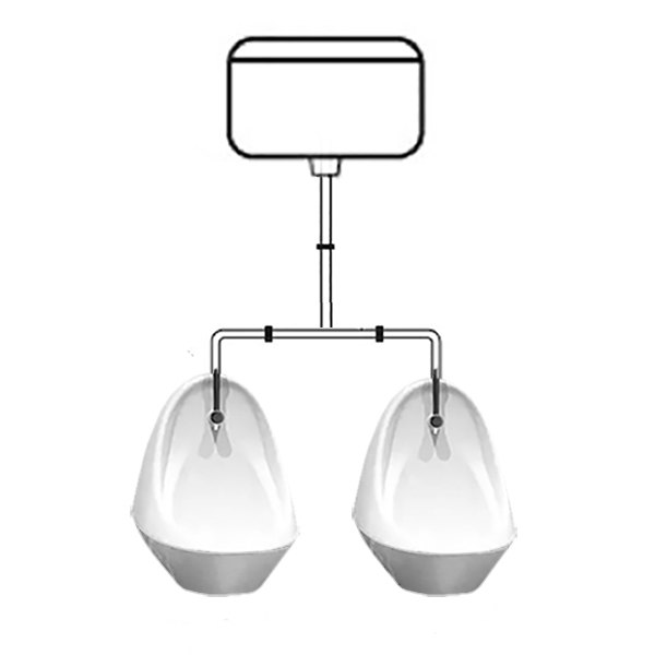 Range of 2 China Bowl Urinals Range of 2 China Bowl Urinals