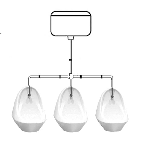 Range of 3 China Bowl Urinals Range of 3 China Bowl Urinals