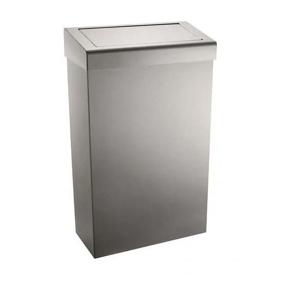 Stainless Steel Flap Lid 30L Waste Bin Stainless Steel Flap Lid 30L Waste Bin