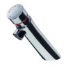 Angled Press Button Tap - Red Indice Angled Press Button Tap - Red Indice