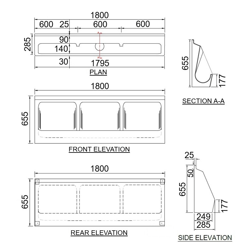 three-stall-wall-mounted-urinal
